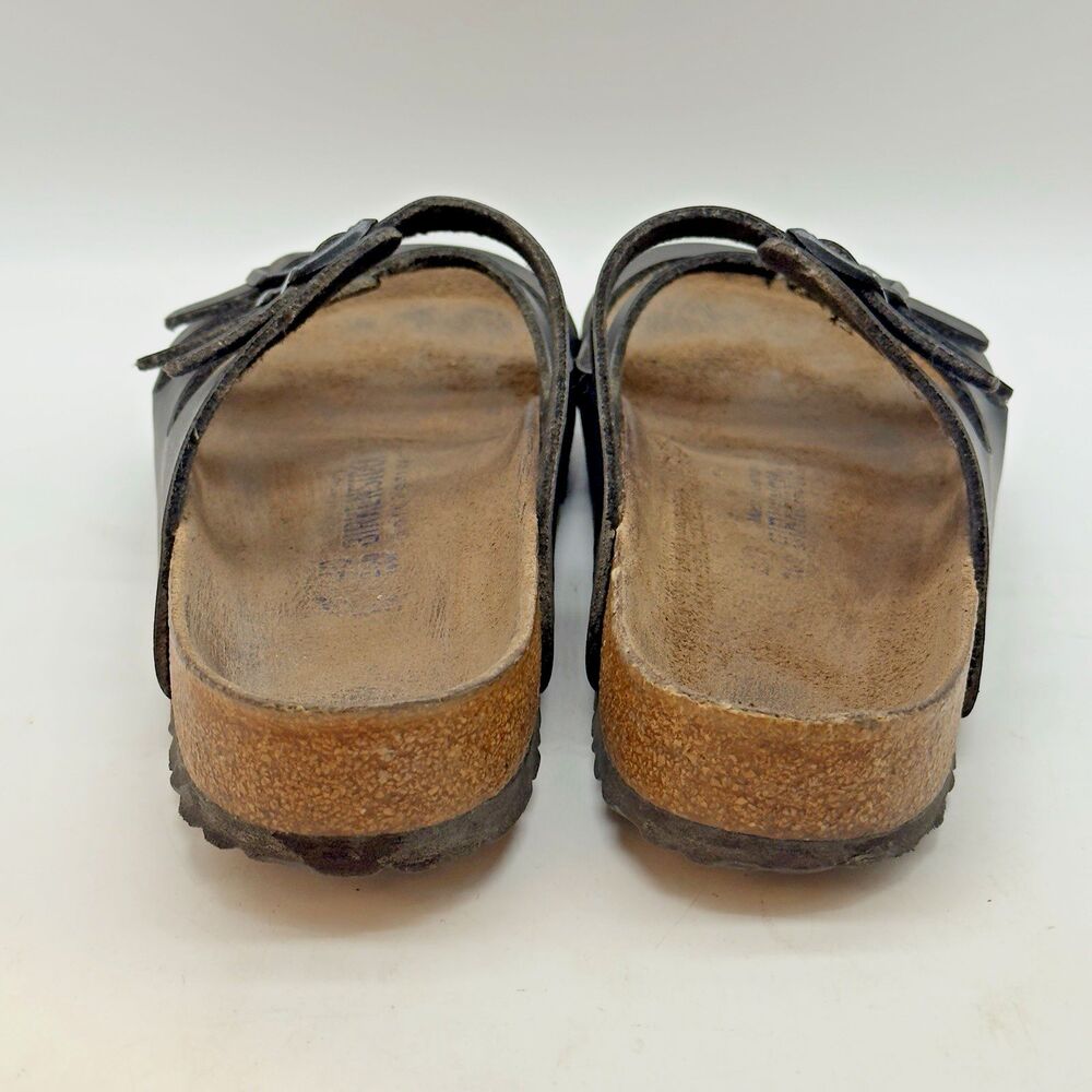 Birkenstock Florida Soft Footbed Sandal EU 40 W 9 - M 7 Black Triple Strap Slide - Picture 4 of 12